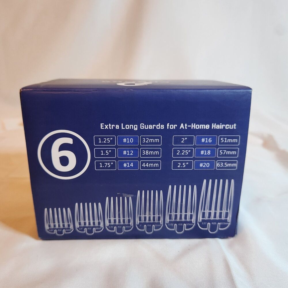 CR8GR8 Wahl Compatible Clipper Guards 10 12 14 16 18 20 Gray 6pc New Open Box